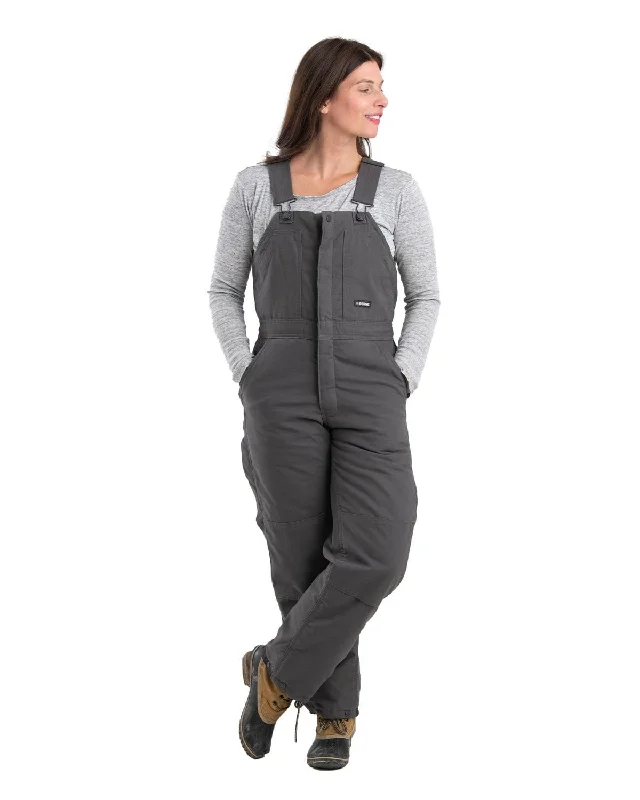 Affordable Luxury Women's Apparel Berne Apparel Womens Softstone Duck Insulated Titanium 100% Cotton Bib Overall Affordable Luxury Women's Apparel Berne Apparel Womens Softstone Duck Insulated Titanium 100% Cotton Bib Overall