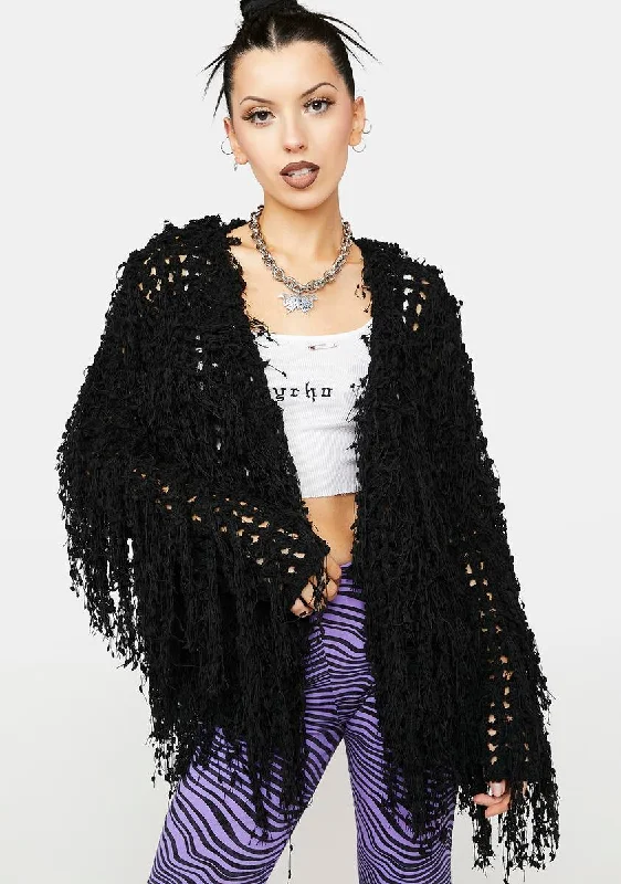 Women's Stylish Casual Garments Could It Be Shaggy Cardigan