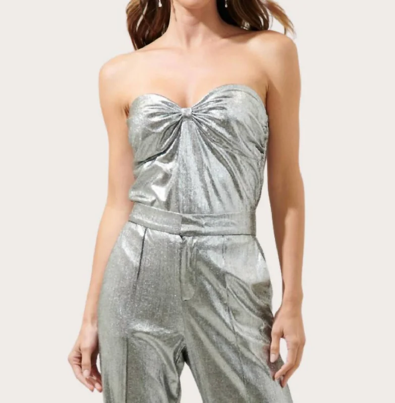 Formal Outfit For Women Primadonna Strapless Bustier In Silver