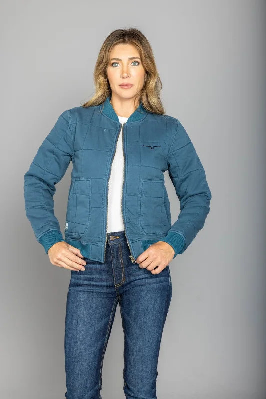 Classic Clothes For Women Kimes Ranch Womens Bronc Bomber Dark Blue 100% Cotton Cotton Jacket Classic Clothes For Women Kimes Ranch Womens Bronc Bomber Dark Blue 100% Cotton Cotton Jacket