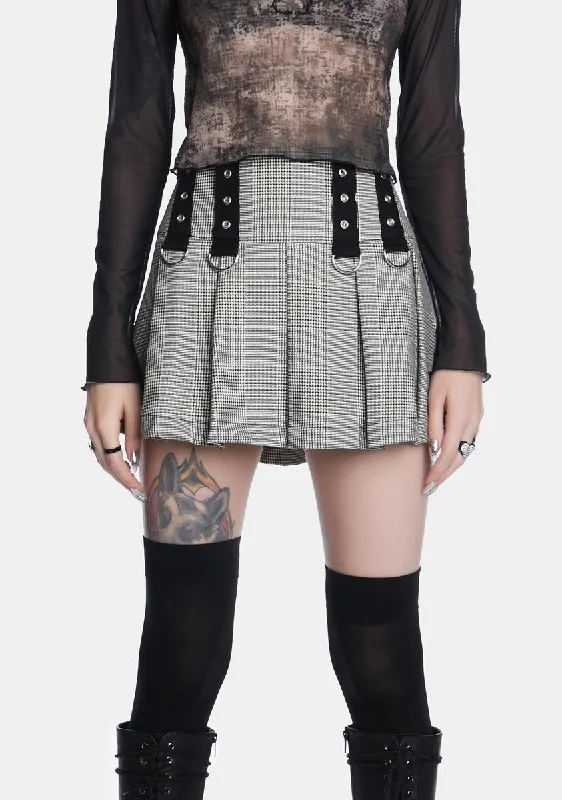 Fashion-Forward Women's Clothing Plaid Rave Mini Skirt
