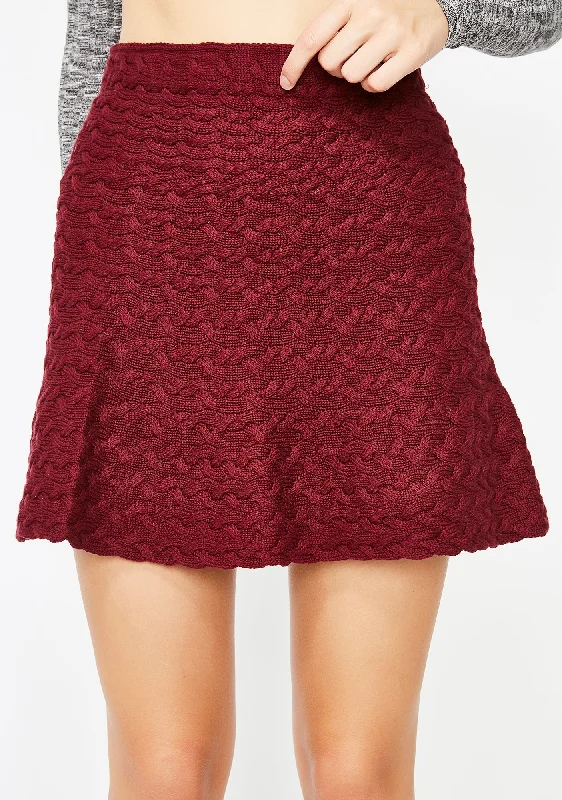 Women's Resort Attire Cozy Corner Sweater Skirt