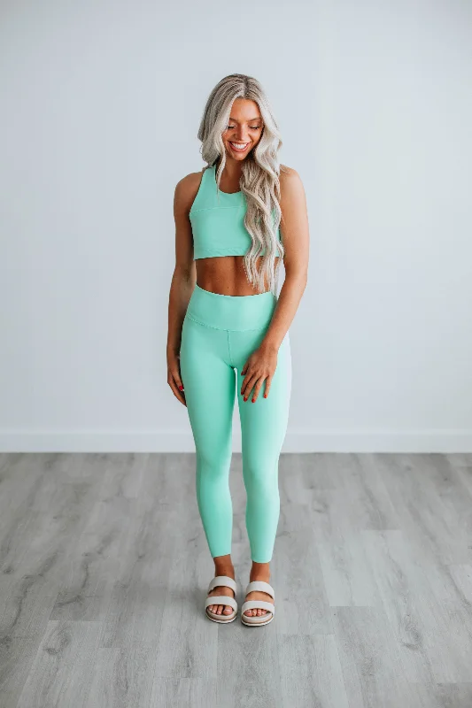 Women's Everyday Apparel Rena Active Leggings - Mint