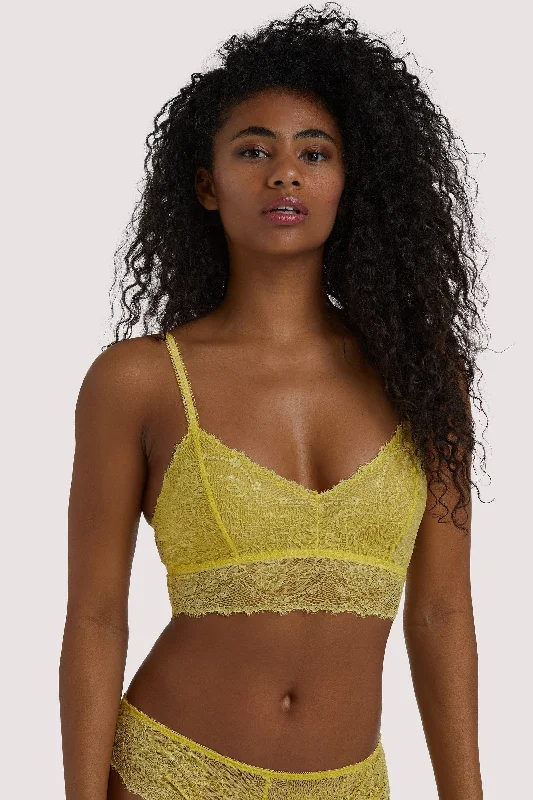 Casual Outfit For Women Ariana Yellow Everyday Bralette