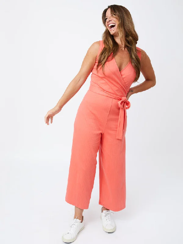 Women's Clothing For Special Occasions Rita Jumpsuit - Melon Rib Knit