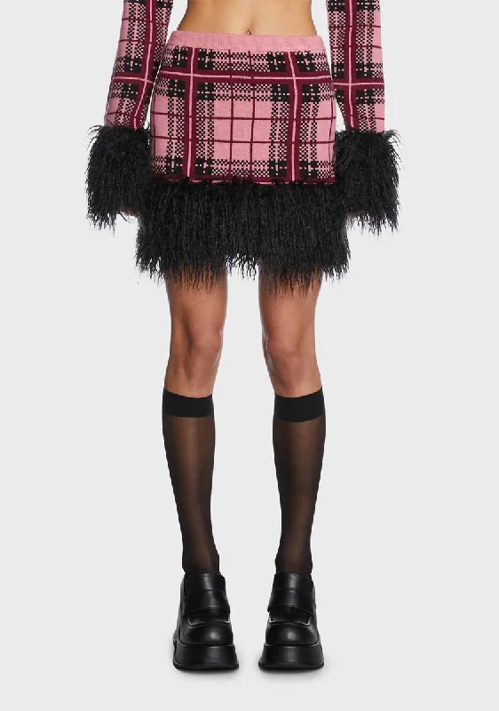 Women's Clothing Sets Brat Plaid Skirt