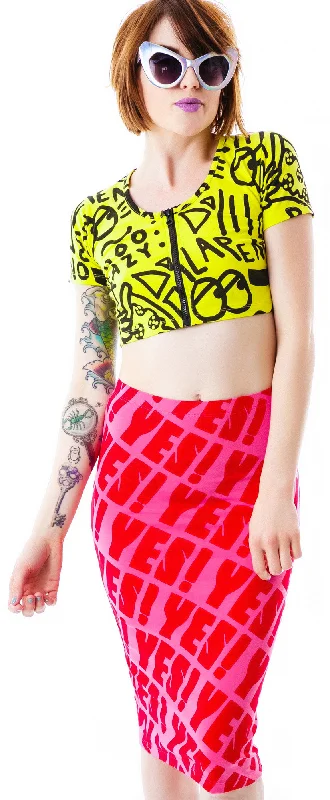 Women's Night-Out Outfit I Said Yes Skirt