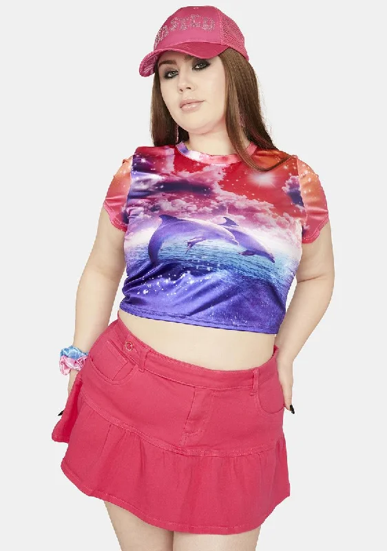 Women's Professional Clothes Plus Manifest This Twill Mini Skirt