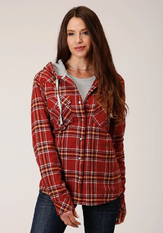Women's Vintage Garments Roper Womens Thermal Lined Hooded Rust 100% Cotton Cotton Jacket Women's Vintage Garments Roper Womens Thermal Lined Hooded Rust 100% Cotton Cotton Jacket