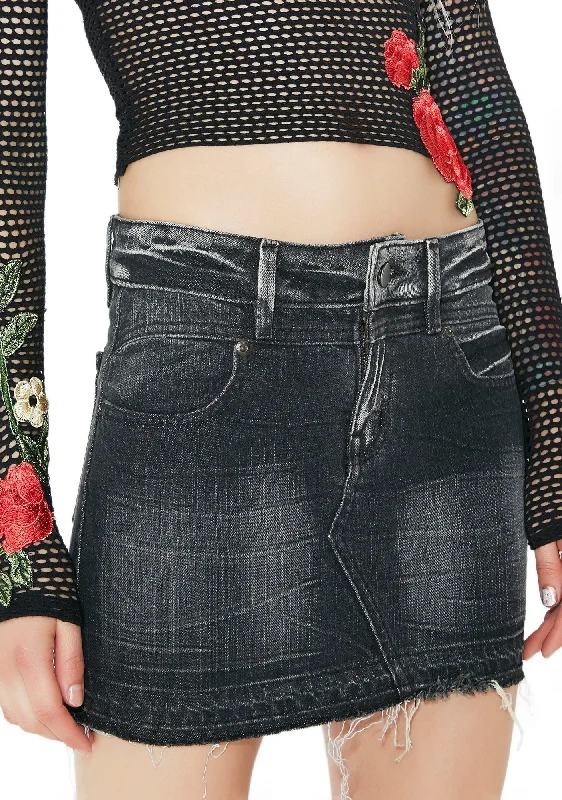 Women's Vintage-Inspired Clothing Frankie Deconstructed Denim Skirt