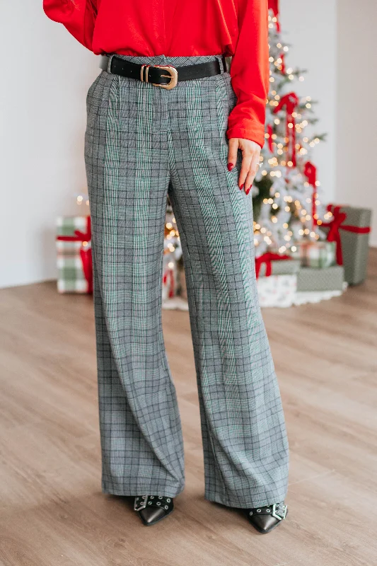 Affordable Luxury Women's Garments Bergan Plaid Pants