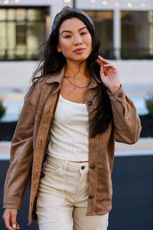 Trendy Athleisure Clothing For Women FINAL SALE - Effortlessly Elevated Suede Shacket Trendy Athleisure Clothing For Women FINAL SALE - Effortlessly Elevated Suede Shacket