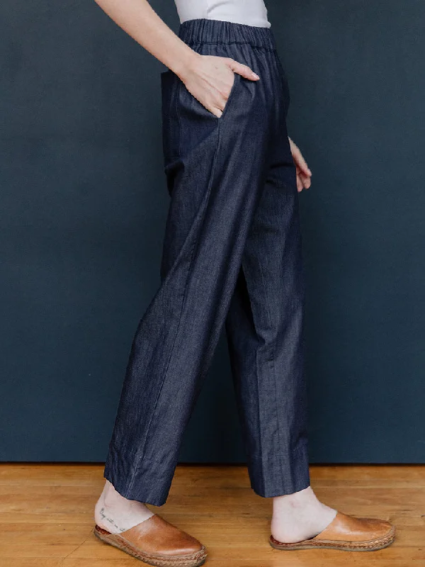 Women's Elegant Clothing Sets Rosie Pant - Blue Denim