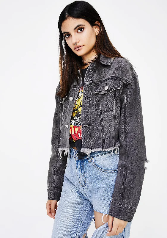 Women's Clothing Outfit Set Throwdown Denim Jacket
