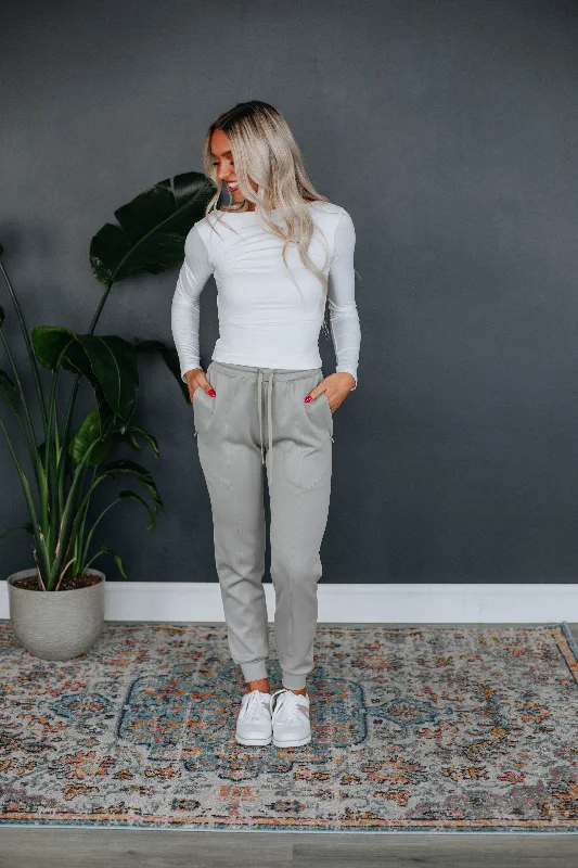 Casual Clothes For Women Alex Active Joggers - Pebble