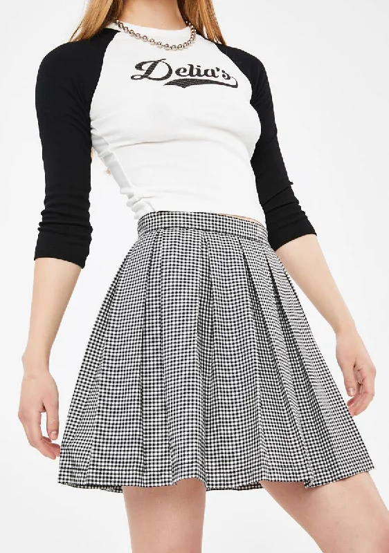 Elegant Women's Attire Acting Out Tennis Skirt