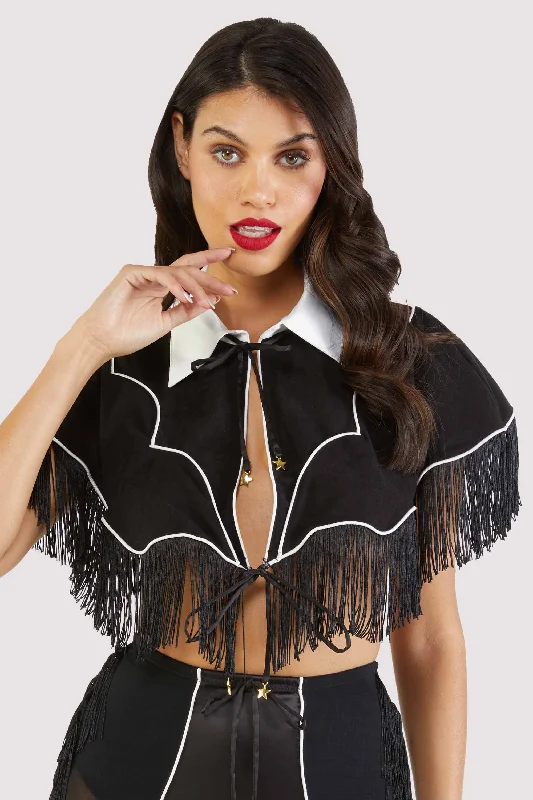 Stylish Women's Clothing Billie Western Cowboy Fringe Cape