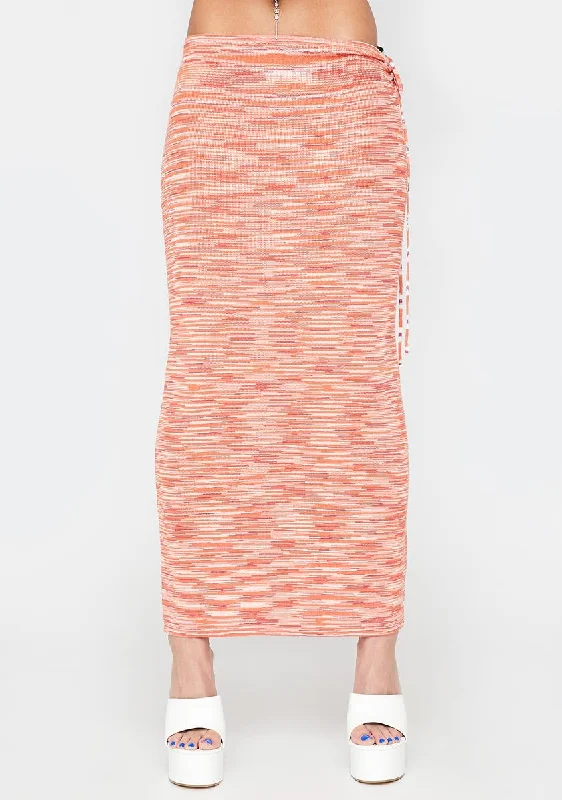 Women's Clothing For Outdoor Activities Chasing The Sun Midi Skirt
