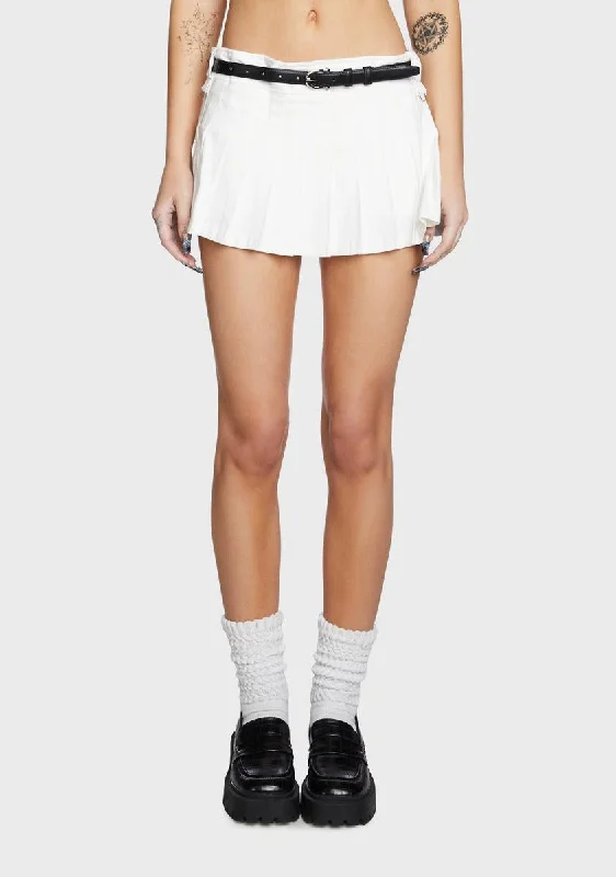 Women's Holiday Clothes La Rosa Mini Skort - White