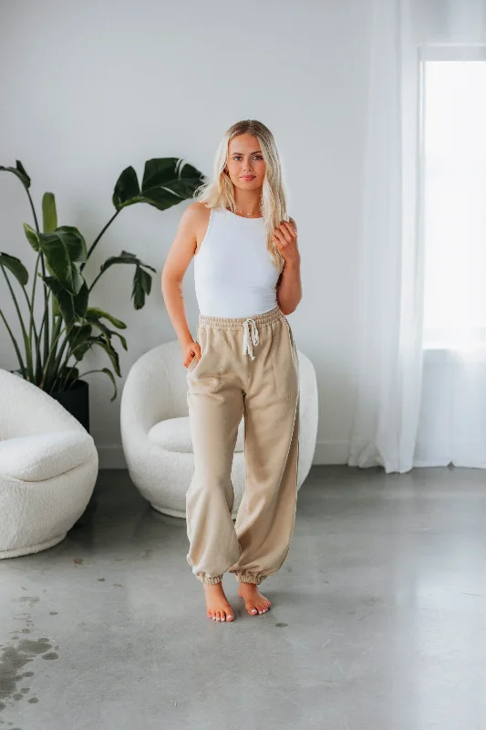 Affordable Women's Apparel Ayden Lounge Joggers - Biscotti