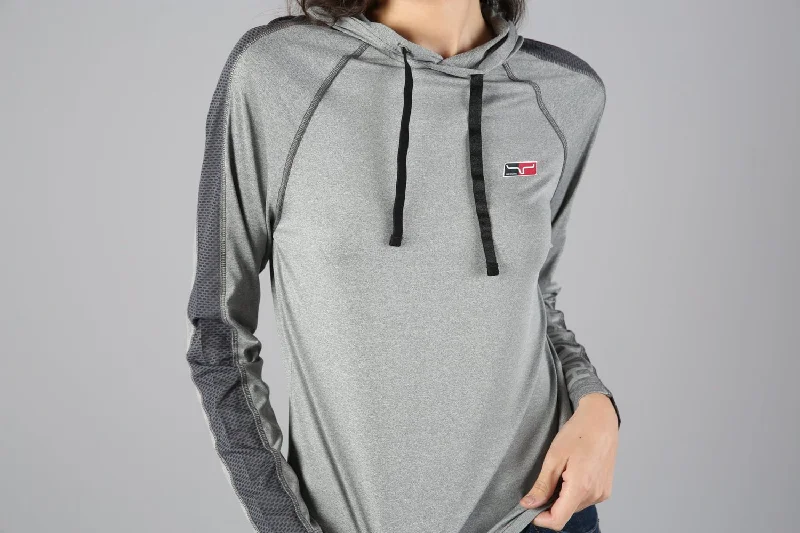 Chic Clothing For Women Kimes Ranch Womens Kunoichi Hood Grey Heather Polyester Hoodie Chic Clothing For Women Kimes Ranch Womens Kunoichi Hood Grey Heather Polyester Hoodie