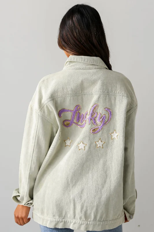 Women's Functional Outdoor Garments FINAL SALE - Sage "Lucky" Denim Jacket