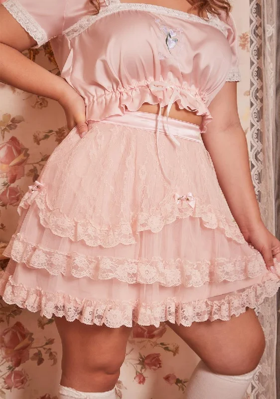 Women's High-End Clothing Plus Love Your Touch Mini Skirt