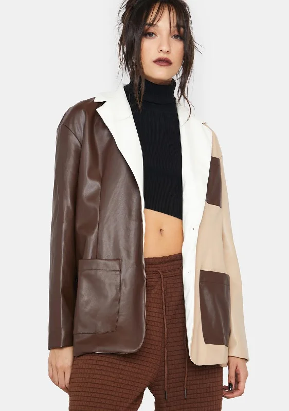 Women's Formal Clothes Misty Me Colorblock Blazer