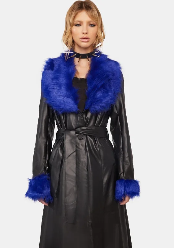 Casual Chic Clothing For Women No Sunlight Vegan Leather Coat