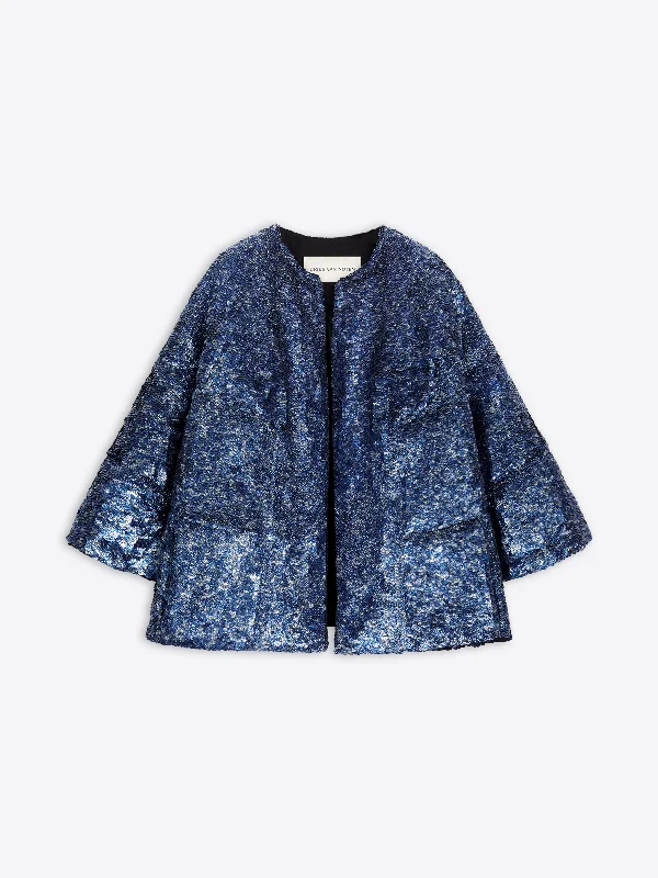 Stylish Women's Garments For Holidays Embellished cocoon jacket