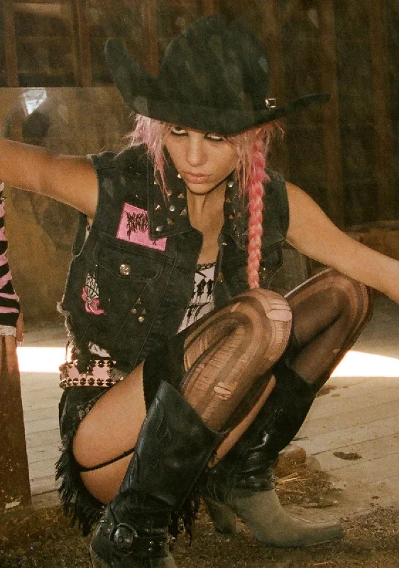 Women's Active Clothing Outta This Town Denim Vest