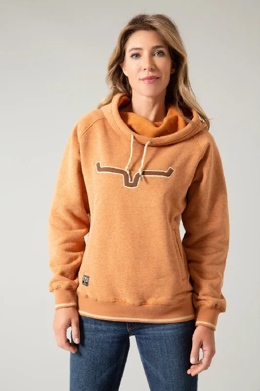 Sustainable Women's Clothing Kimes Ranch Womens Two Scoops Rusty Heather Cotton Blend Hoodie Sustainable Women's Clothing Kimes Ranch Womens Two Scoops Rusty Heather Cotton Blend Hoodie