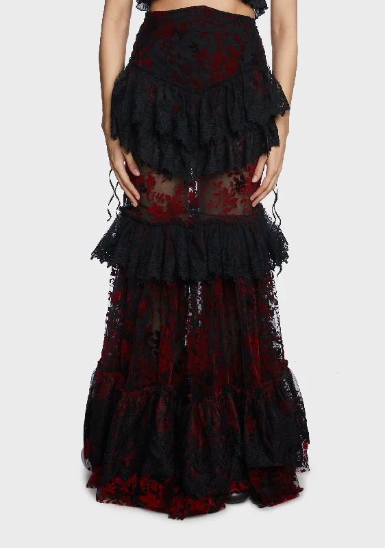 Women's Plus-Size Attire Goth Perspective Gorgeous Skirt