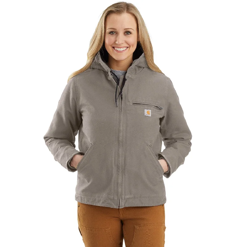 Women's Casual Apparel For Weekends Carhartt Women's Washed Duck Sherpa Jacket