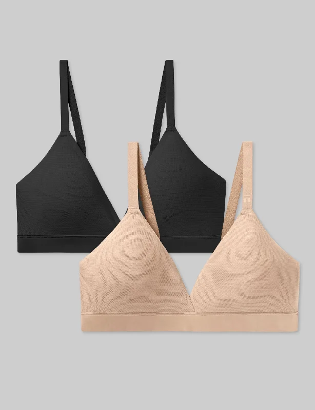 Women's Vintage Clothes Women's Air Triangle Bralette Set (2-Pack)