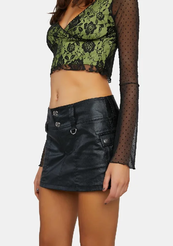 Women's High-Fashion Apparel Midnight Hung Up On You Mini Skort