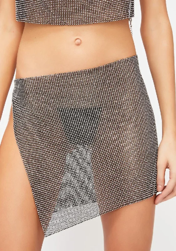 Charming Women's Garments Diamond Dynasty Chainmail Skirt