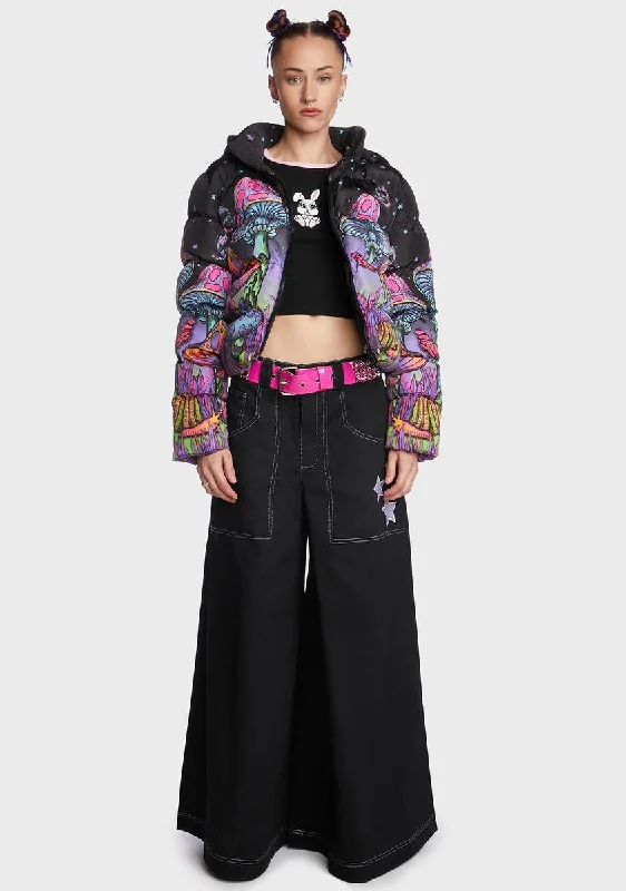 Modern Women's Clothes Psychedelic Fairytale Puffer Jacket
