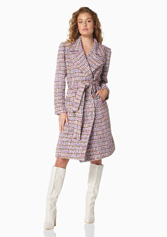 Formal Attire For Women Chapelle Coat In Purple