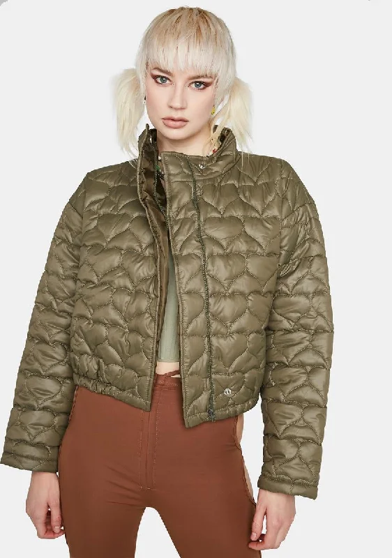 Women's Office Attire Padded Coat