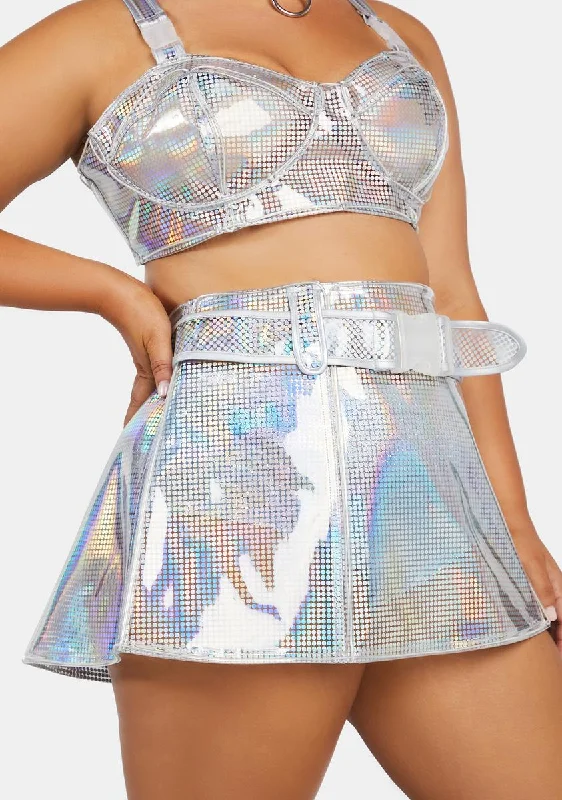 Women's Fashion-Forward Apparel Plus Electric Heart Light Up Skirt