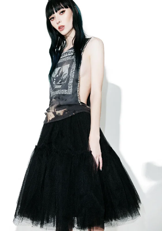 Women's Vintage-Inspired Clothing Raven Palatial Sheer Tulle Skirt