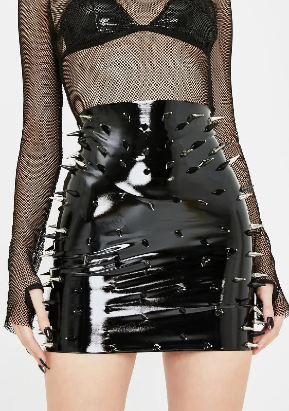 Women's Seasonal Clothing Detonate Studded Mini Skirt