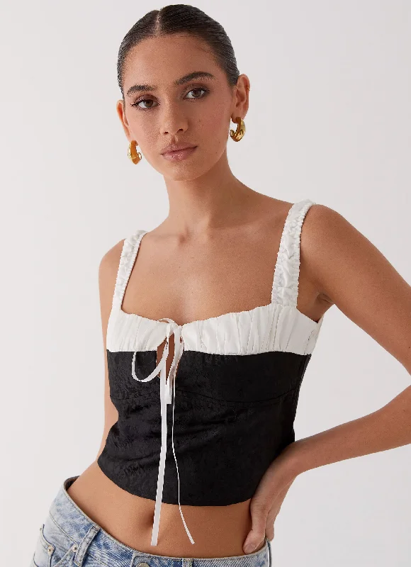 Sustainable Fashion Clothing For Women Ryder Bustier Top - Black