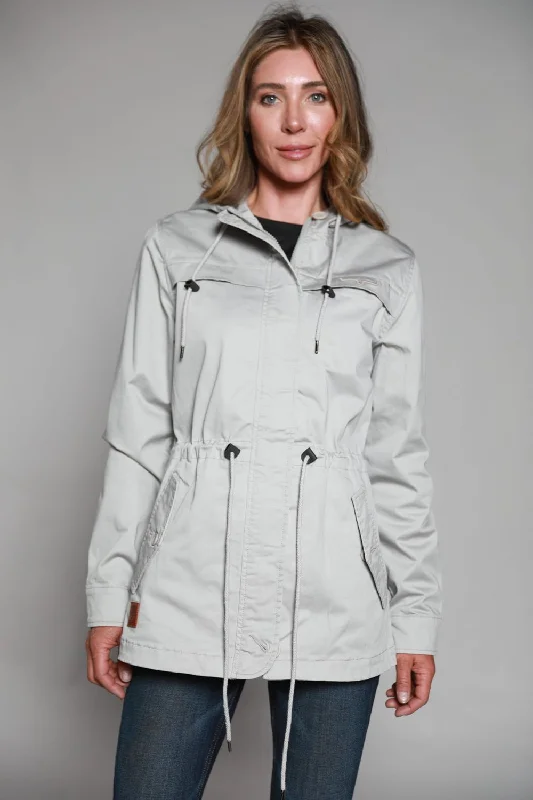 Women's Vintage Attire Kimes Ranch Womens Longrider 2 Anorak Frost Grey Cotton Blend Jacket Women's Vintage Attire Kimes Ranch Womens Longrider 2 Anorak Frost Grey Cotton Blend Jacket