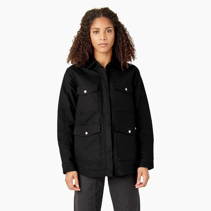 Women's Contemporary Apparel Dickies Women's Sherpa-Lined Duck Chore Coat