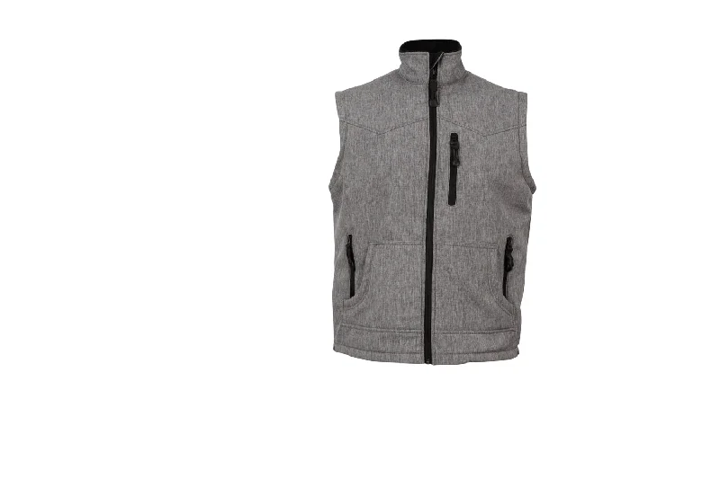 Women's Everyday Clothes STS Ranchwear Womens Barrier Heather Gray Polyester Softshell Vest Women's Everyday Clothes STS Ranchwear Womens Barrier Heather Gray Polyester Softshell Vest
