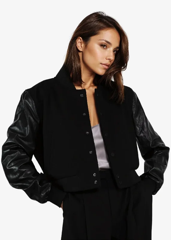 Formal Garments For Women Tate Bomber Jacket Black