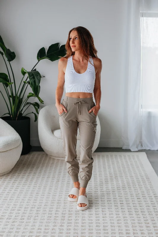 Casual Attire For Women Malena Active Joggers - Mushroom