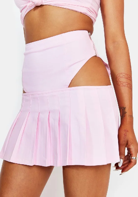 Stylish Women's Garments For Holidays Sweet Heartbreaker In Town Pleated Skirt